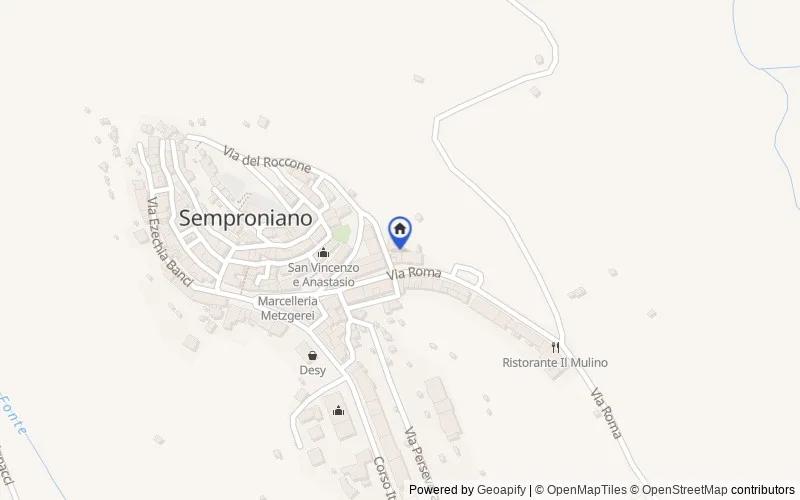 Mappa della zona: Via Del Roccone, 4, 58055 Semproniano GR, Italia, Semproniano, Grosseto