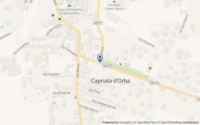 Mappa della zona: frazione Località Bordini, Capriata d'Orba, Alessandria