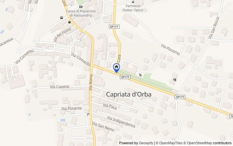 区域地图：frazione Località Bordini, Capriata d'Orba, Alessandria