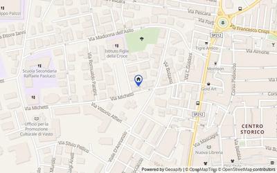 Mappa della zona: Via F. P. Michetti, 34, 66054 Vasto CH, Italia, 66054, Vasto, Chieti