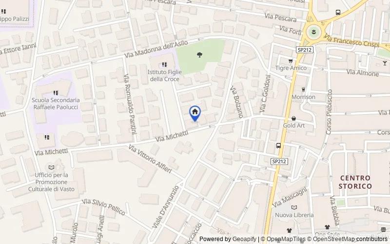 Mapa de la zona: Via F. P. Michetti, 34, 66054 Vasto CH, Italia, 66054, Vasto, Chieti