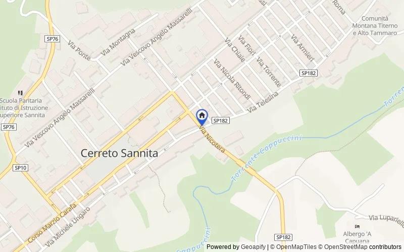 Mappa della zona: Contrada Montagna, 82024, Cerreto Sannita, Benevento