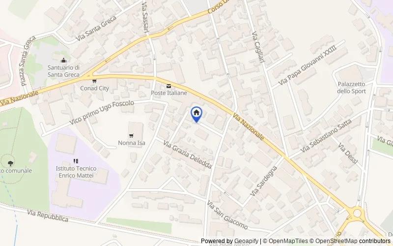 Mapa de la zona: Vico II Stazione, 7, 09033 Decimomannu CA, Italia, Decimomannu, Cagliari