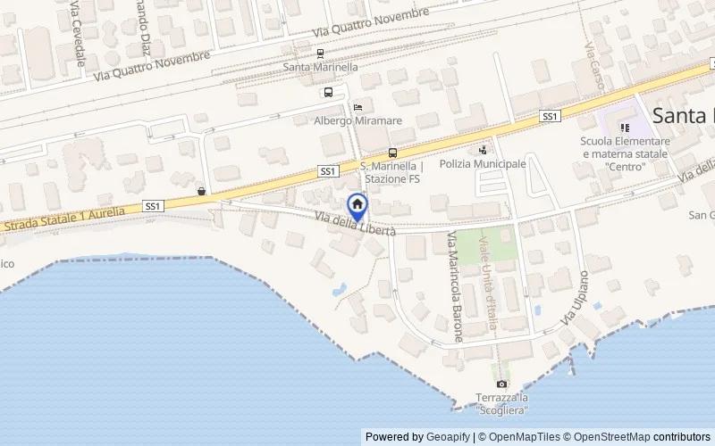 Mappa della zona: Via della Libertà, 75, 00058 Santa Marinella RM, Italia, 00058, Santa Marinella, Roma
