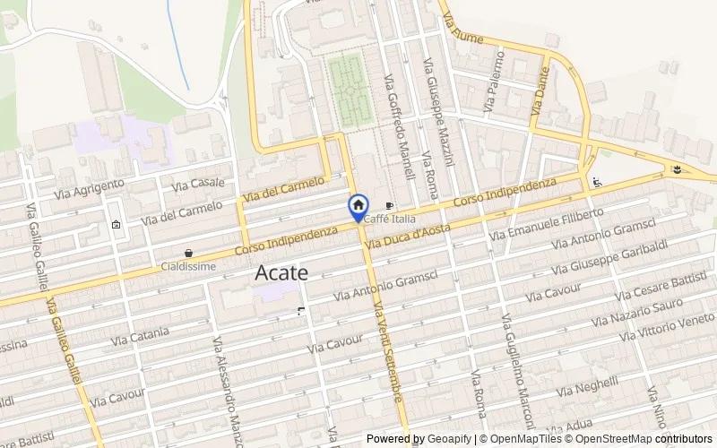Mappa della zona: Via Soldato R. Sgarlata 14, 97011, Acate, Ragusa