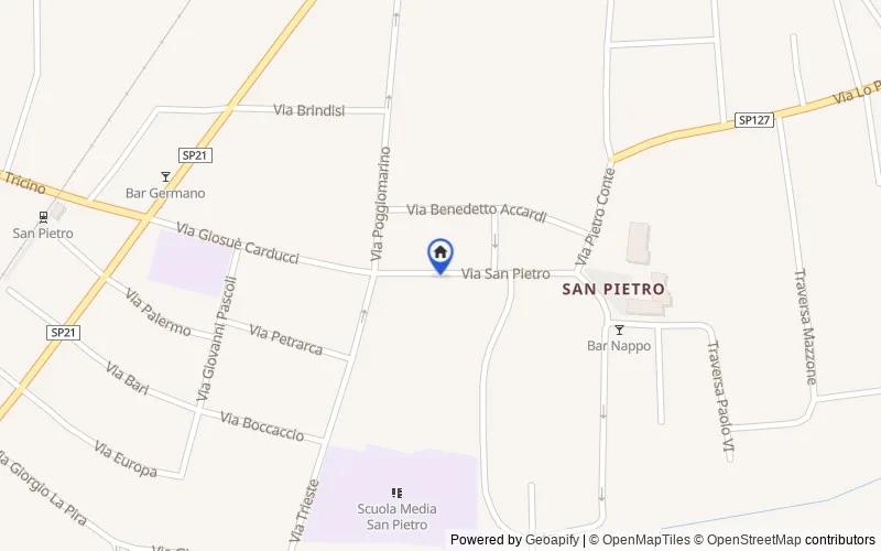 Mappa della zona: Via San Pietro, 20, 84018, Scafati, Salerno