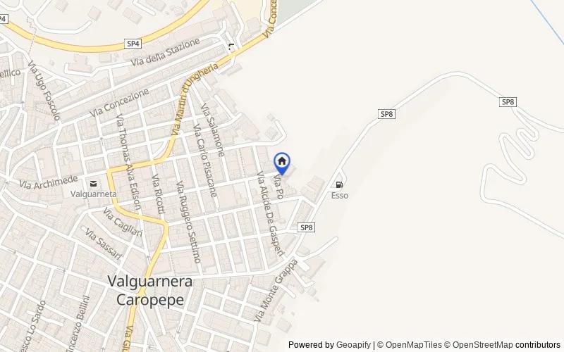 Map of the area: Via Arimondi  69, 94019, Valguarnera Caropepe, Enna