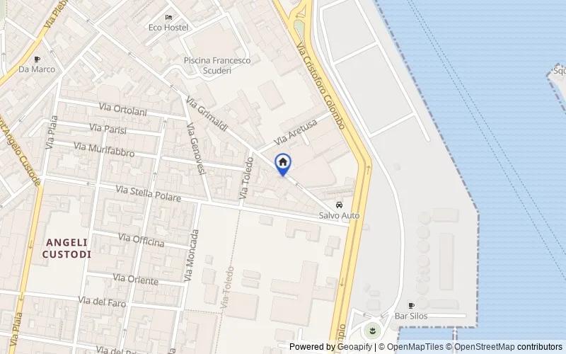 Map of the area: Via Grimaldi, 144, 95121 Catania CT, Italia, 95121, Catania, Catania