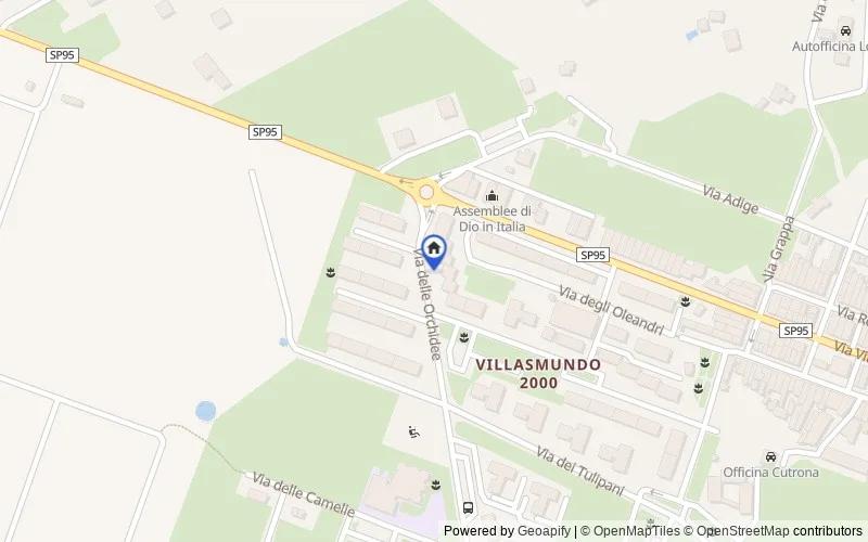Map of the area: frazione Villasmundo, Via delle Orchidee, 5, 96010, Melilli, Siracusa