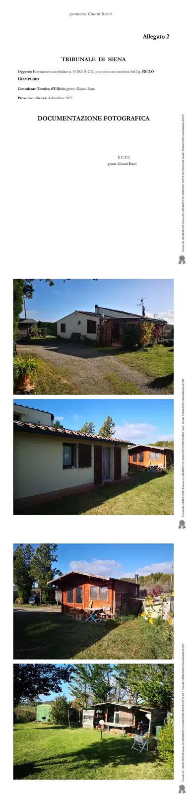 Porzione di fabbricato bi-familiare sviluppantesi, per la quasi totalità, su un unico piano/livello. L’immobile si compone di un tinello/pranzo, un ampio soggiorno, due camere e due bagni, ed un locale ripostiglio posto al piano sottotetto (quest’ultimo raggiungibile per mezzo di una scala interna), oltre ad un ampio resede circostante la costruzione.  L’appartamento è dotato di iimpianto idro-termo-sanitario garantito da caldaia autonoma alimentata a gas metano.