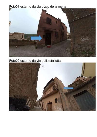 Diritto di piena proprietà su unità immobiliare ad uso residenziale nel comune di Castel Sant’Elia (VT) in via pizzo della merla n.35 Piano T; Foglio: 10 p.lla 245 sub 6 e p.lla 246 sub 5 graffate tra loro, Categoria A/4, Classe 2, Consistenza: 4.5 vani, Superficie catastale: 94mq Totale escluse aree scoperte: 94 mq, Rendita 232.41€.
