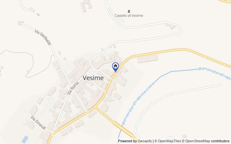 Mapa de la zona: Piazza Dante, 1, 14059 Vesime AT, Italia, Vesime, Asti