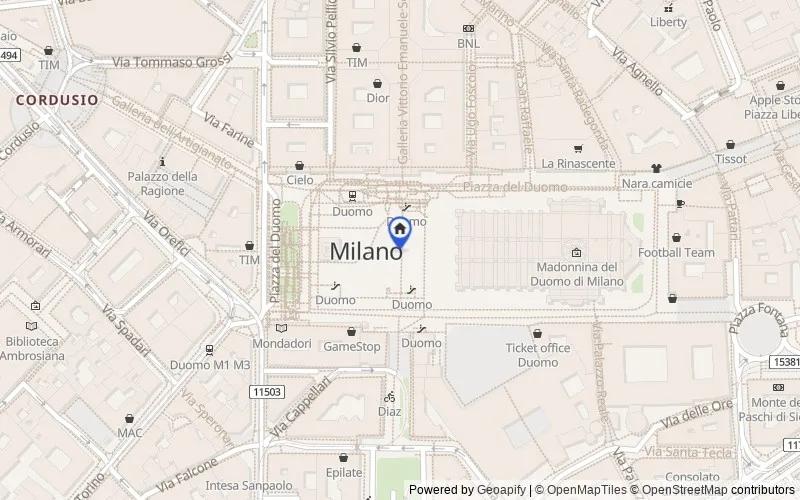 Mappa della zona: via Corte dei  Gori , frazione  Galleno, Fucecchio, Firenze