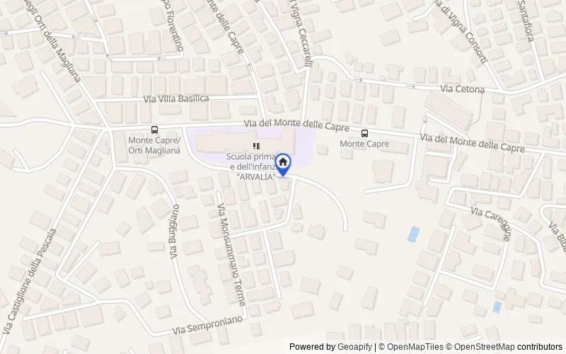 Karte der Umgebung: Via delle Cave del Trullo, 40, 00148 Roma RM, Italia, 00148, Roma, Roma