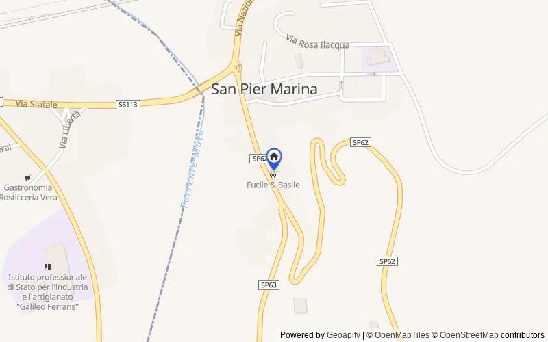 Karte der Umgebung: Via Senatore Pitrone, 234, 98045, San Pier Niceto, Messina