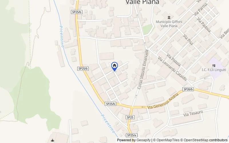 Mappa della zona: CASTAGNETO GRANDE - SETTEFRESE, Giffoni Valle Piana, Salerno