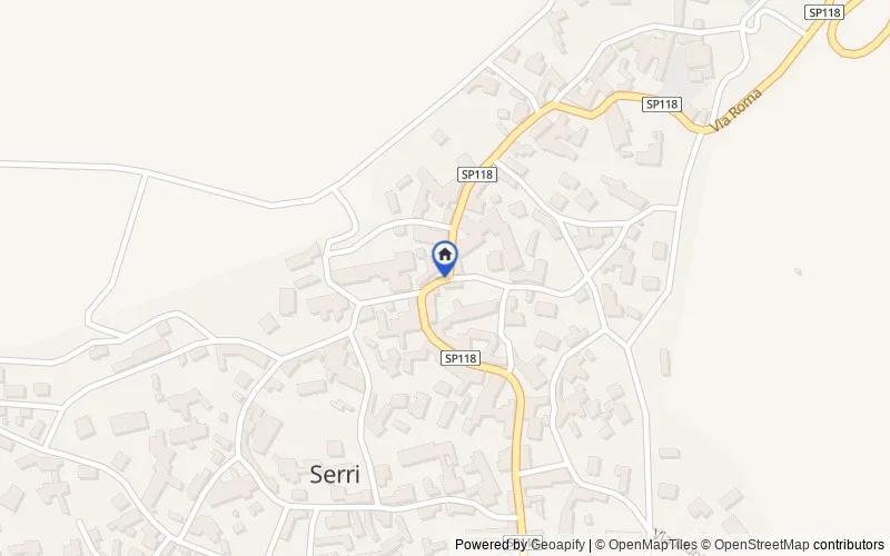 Mappa della zona: Vico III Umberto I, Serri SU, Italia, 08030, Serri, Sud Sardegna