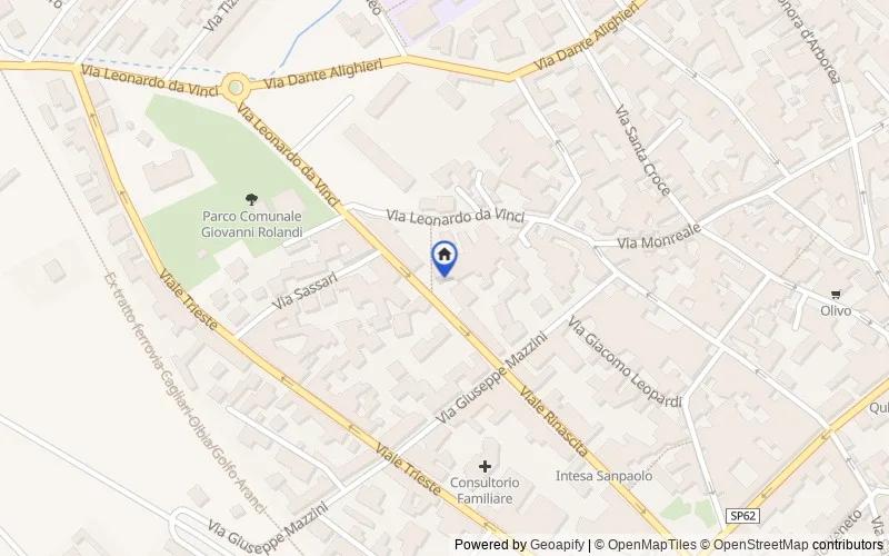 Carte du secteur : Viale Rinascita, 72, 09037 San Gavino Monreale SU, Italia, 09037, San Gavino Monreale, Sud Sardegna