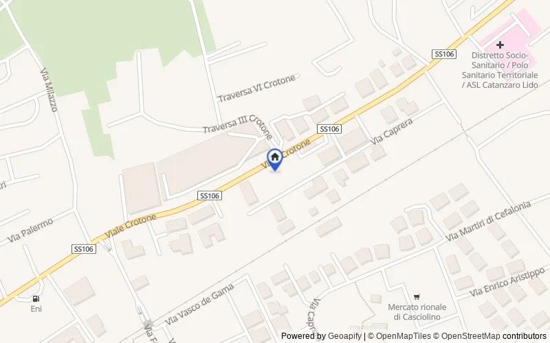 Mapa de la zona: Viale Crotone, 166, 88100, Catanzaro, Catanzaro