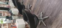 2 POLTRONE PER PARRUCCHIERE IN SIMILPELLE NERA   