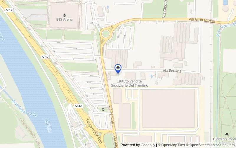 Mappa della zona: Via Fersina, 12, 38123 Trento TN, Italia, 38123, Trento, Trento