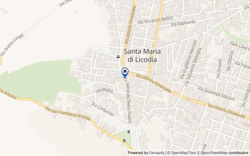 Mappa della zona: Strada Provinciale Maccarrone Schettino, 95038, Santa Maria di Licodia, Catania