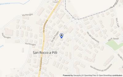 Mappa della zona: Via Cristoforo Colombo, 9, 53018 San Rocco A Pilli SI, Italia, 53018, Sovicille, Siena