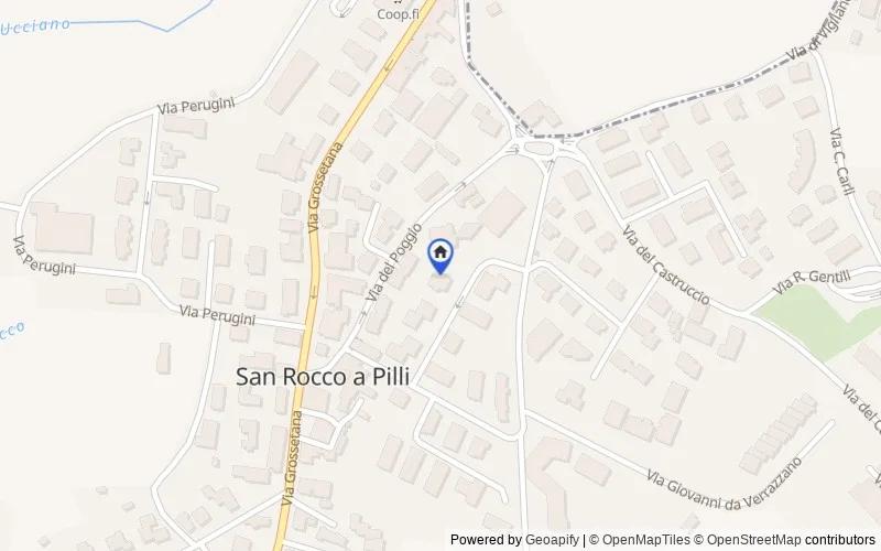 Mappa della zona: Via Cristoforo Colombo, 9, 53018 San Rocco A Pilli SI, Italia, 53018, Sovicille, Siena