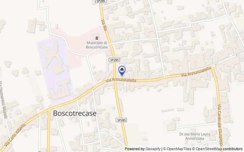 区域地图：Via Annunziatella, 57, 80042 Boscotrecase NA, Italia, Boscotrecase, Napoli