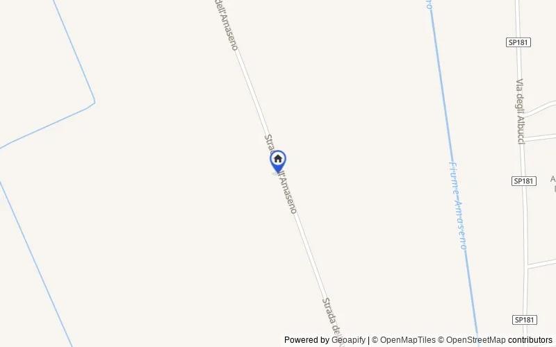 区域地图：Str. dell'Amaseno, 12, 04019 Terracina LT, Italia, 04019, Terracina, Latina