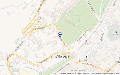 Mappa della zona: Via alla Parrocchia, 25, Lesa, Novara