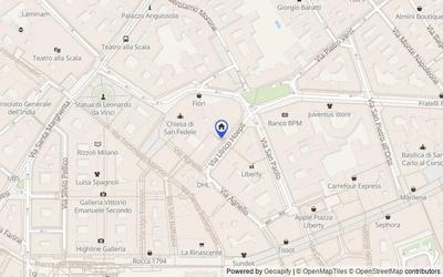 Mappa della zona: Via Ulrico Hoepli, 3, Milano, Milano