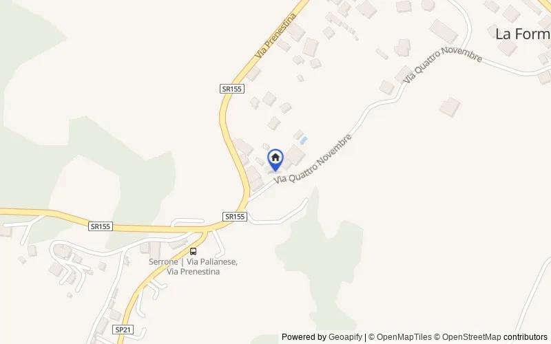 Mappa della zona: Via IV Novembre, 80, 03010 La Forma FR, Italia, Serrone, Frosinone