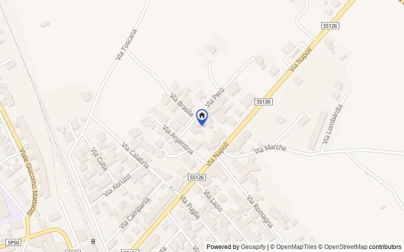 Mappa della zona: VIA PERU 8/A, 09094, Marrubiu, Oristano