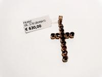 (Lotto n.1784) un ciondolo in oro giallo 18 kt a forma...
