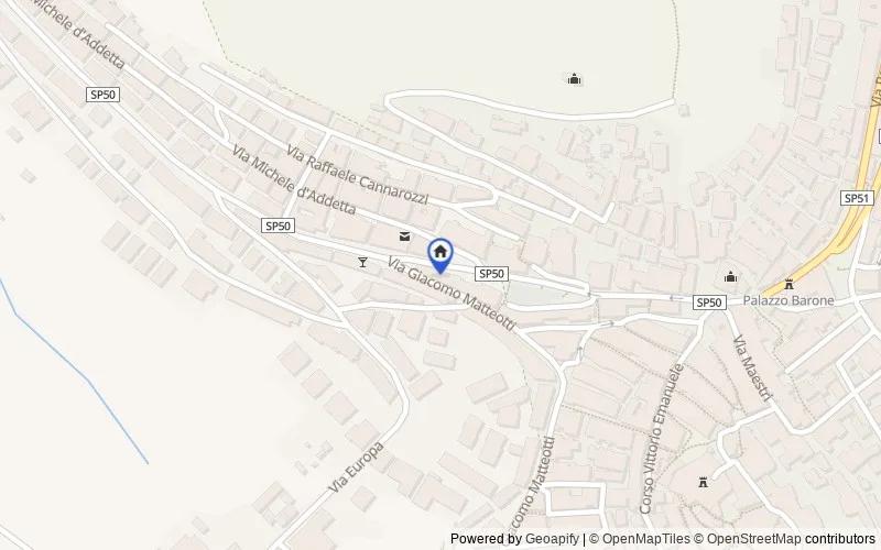 Carte du secteur : Via Mazzini, 53, 71010, Carpino, Foggia