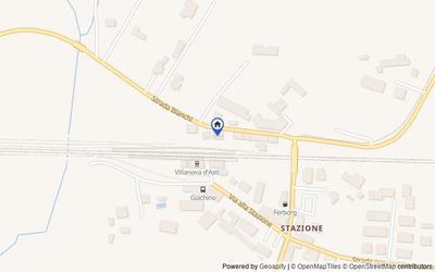Mappa della zona: Strada Bianchi, 21, 14019 Stazione AT, Italia, Villanova d'Asti, Asti