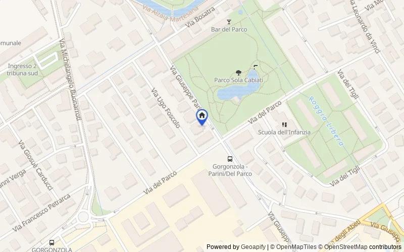 Map of the area: Via Parini, 46, 20064, Gorgonzola, Milano