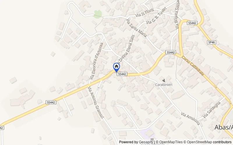Mappa della zona: Via Regina Margherita, 09091 Ales OR, Italia, Ales, Oristano