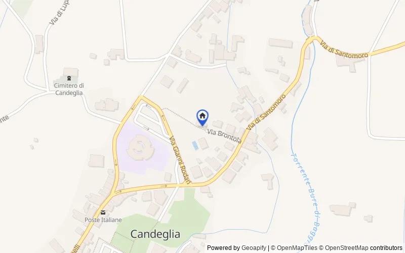 Mappa della zona: V di Santomoro, Pistoia PT, Italia, Pistoia, Pistoia