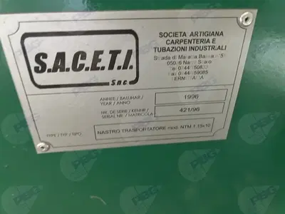 Nastro motorizzato Saceti NTM 1.5 X 10 targa 421/96 del 1996
