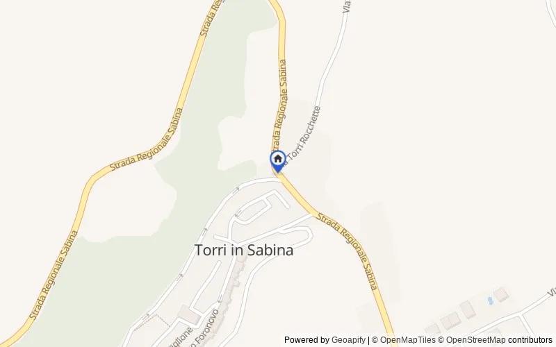 Mappa della zona:  , 02049, Torri in Sabina, Rieti