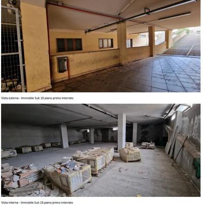 Deposito /Magazzino di 447,74 mq posto al piano primo interrato di un complesso condominiale.