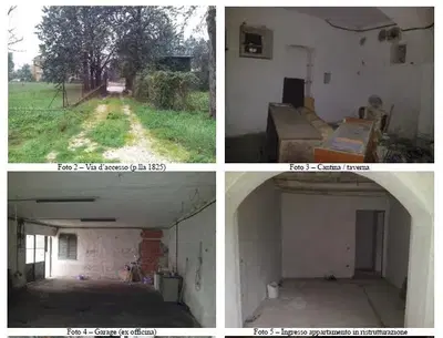 Diritti di piena proprietà di fabbricato di tipo civile sito nel Comune di Spoleto (PG), Loc. San Giacomo, Corso Flaminio 52 (via principale del paese), composto da tre abitazioni di cui una in corso di ristrutturazione al piano terra e due al piano primo, oltre a garage e cantina.