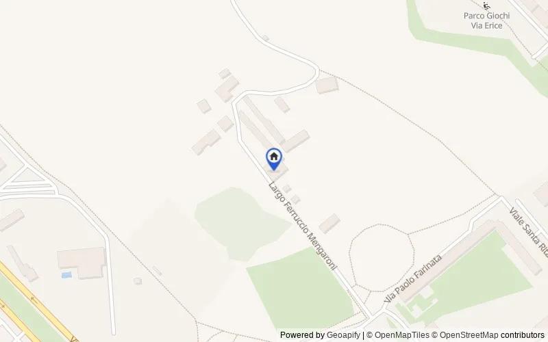 Map of the area: Largo Ferruccio Mengaroni, 25, 00133 Roma RM, Italia, Roma, Roma