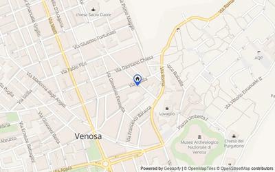 Mappa della zona: Via Balilla, 3, 85029 Venosa PZ, Italia, Venosa, Potenza