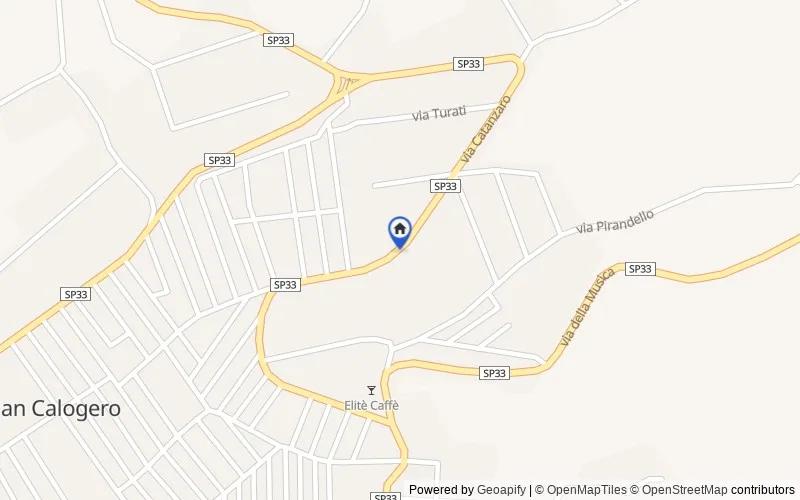Mappa della zona: Via Catanzaro, snc, 89842, San Calogero, Vibo Valentia