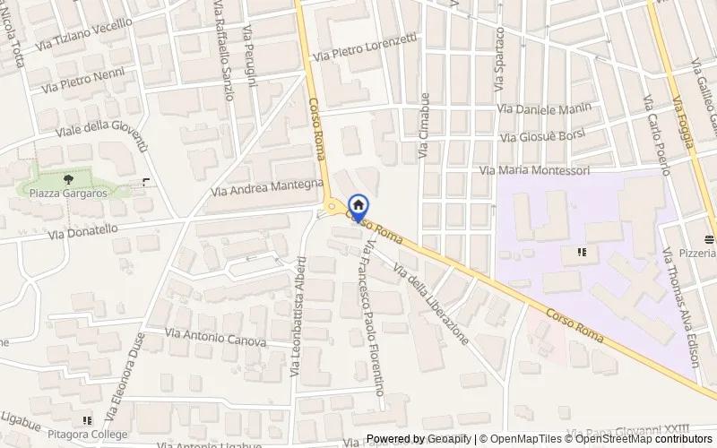 Mapa de la zona: Corso Roma, 71013 San Giovanni Rotondo FG, Italia, 71013, San Giovanni Rotondo, Foggia