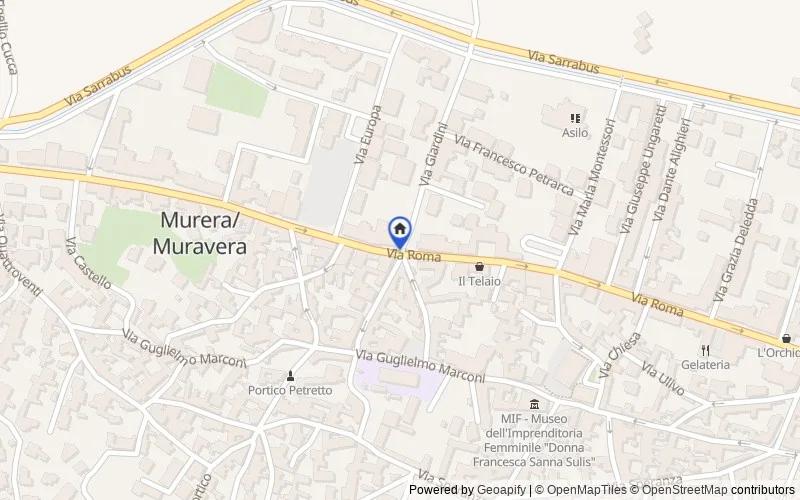 Carte du secteur : 09043 Muravera SU, Italia, 09043, Muravera, Sud Sardegna