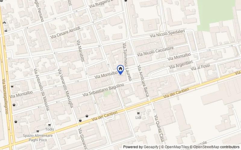 Map of the area: Via Montalbo, 135, 90142 Palermo PA, Italia, Palermo, Palermo
